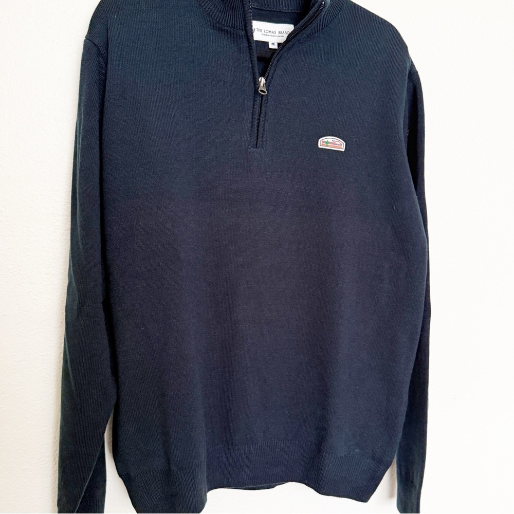 The Lomas Brand Mens Quarter Zip Sweater - Picture 4 of 9